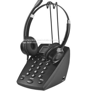 China BN200 business telephone + CS12 business telephone headset for call center