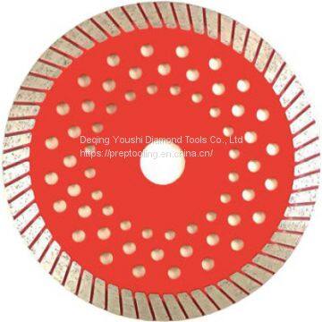 Fast cut turbo rim diamond saw blade for granite cutting disk