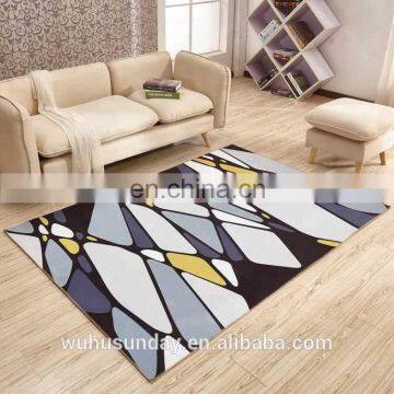 PRINTED SHORT PLUSH MAT - 3606 COMTEMPERORY MODERN DESIGN