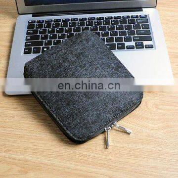 Felt Laptop Charger and Mouse Travel Pouch Case With Zipper photo-7