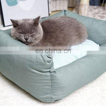 Warming Dog Beds,Rectangle Washable Pet Bed With Breathable Fabric Luxury Sleeping Bed photo-5