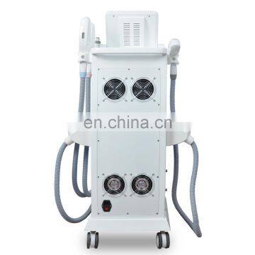 2019 New 360 Magneto-optical 4in 1 IPL+OPT+ND YAG Laser+RF Rejuvenation Tattoo Hair Removal Multifunctional Machine