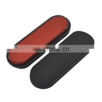 2 Pcs Universal Motorcycle Bike ATV Car Truck Red Reflector Reflective Sticker Plastic Front And Rear Applicable