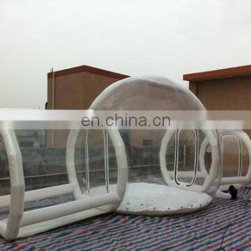 Factory price outdoor camping bubble tent with two tunnels