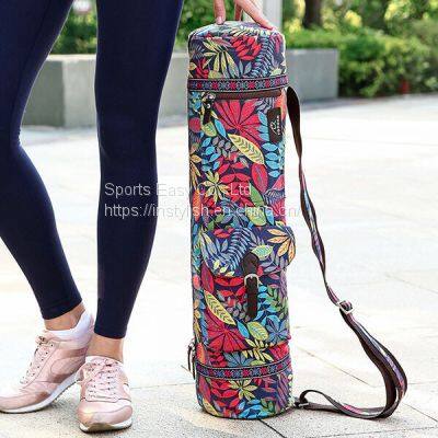 Fashionable Yoga Mat Bag Sports Gym Bag With Elegant Printing Design photo-4