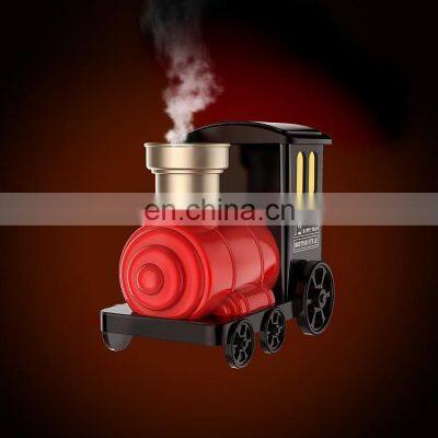 Portable USB mini train humidifier with LED