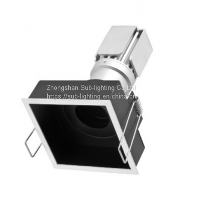 Adjustable LED Single Heads CREE COB Downlights Gimbal Square Spot Light