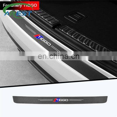 1pc car trunk decorative protective stickers Bumper decoration modification For CHERY TIGGO 3 4 5 7 PRO 8 stickers Accessories