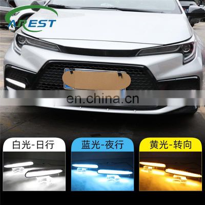 2PCS For Toyota Corolla SE/XSE US 2020 2021 Dynamic Yellow Turn Signal Car DRL Lamp LED Daytime Running Light Fog lamp