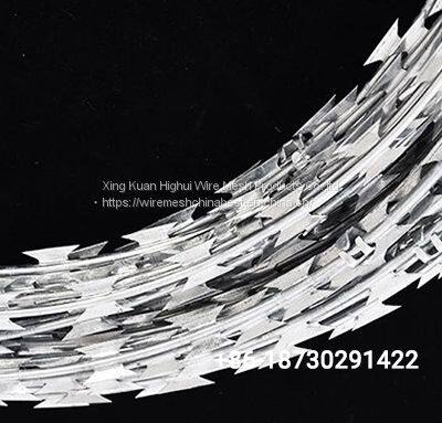 Electric Galvanized BTO 22 Razor Wire Blade Type Use On Top Of Fence And Wall From China Supplier photo-5