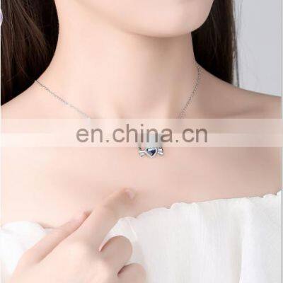 Accessories Jewelry Wholesale Sterling Silver Custom Women 925s Heart Pattern Pendant Necklace