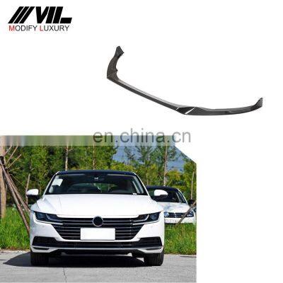 Modify Luxury Carbon Fiber Auto Car Front Spoiler for Volkswagen Arteon Hatchback 4-Door 2019-2020