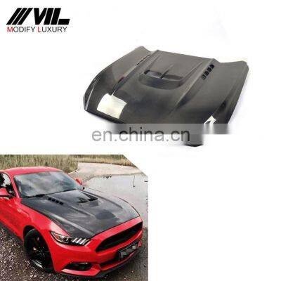 Carbon Fiber Auto Bonnet Engine Hood for Ford Mustang 2015-2017