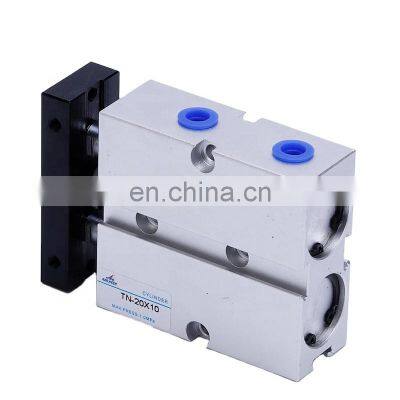 Double Shaft Two Rod Guide Series Linear Motion High Precision Biaxial Adjustable Thread Interface Pneumatic Dual Cylinder