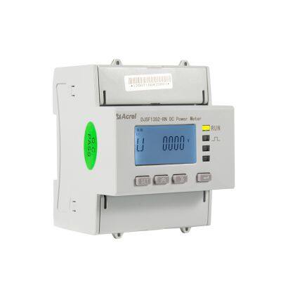Industry-Leading Support Acrel DJSF1352-RN/S RS485 Modbus-RTU Communication Din Rail Type 2 Circuits DC Power Consumption Meter With CE,UL Certificate/0.5S Accuracy Shunt Connect