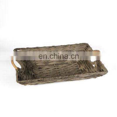 K&B hot new design wholesale high quality home serving small food grass tray