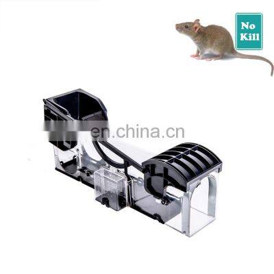 Humane Reusable Mouse Trap Cage Automatic Plastic Residencial Live Rat Mouse Traps