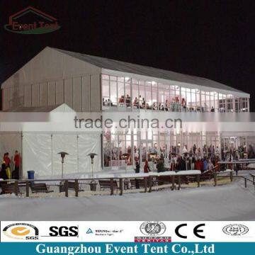 High quality beautiful PVC vip double decker tent for sports event tent