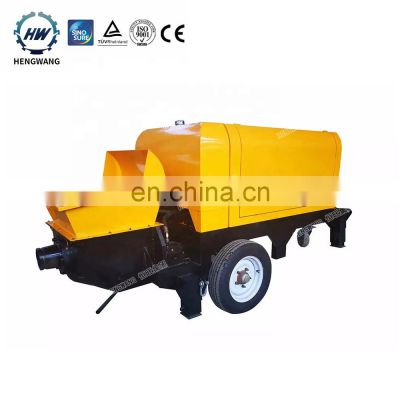 air cooling system portable concrete mortar pump remote control HENGWANG concrete pump price in pakistan