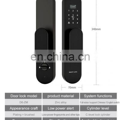 Smart Lock App Fingerprint Keyless for Home Finger WIFI Digital Lock Remote Control Tuya TT Smart Lock Home Wooden Door
