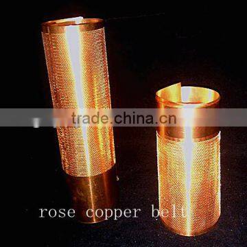 Punching pure copper foil Small circular aperture