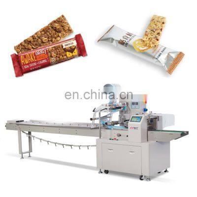 Ruipuhua ZP-500SG Energy Bar Granola Cereal Bar Automatic Flow Wrapping Packing Machine For Chocolate Muesli Bar