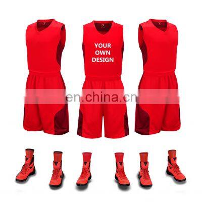 2022 new latest sublimation reversible basketball jersey customized design basketball jerseys uniforms