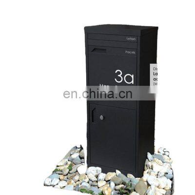 Outdoor Home Packages Smart Stainless Steel Metal Parcel Post Letter Mail Drop Delivery Box