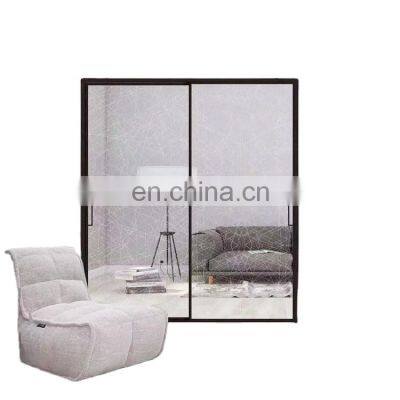 New Design Waterproof Narrow Edge Thermal Break Double Glass Sliding Door Partition Door Aluminum Slim Sliding Doors