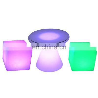 led seating mobile bar lumineux cubo led tables portable bar stool lounge chair