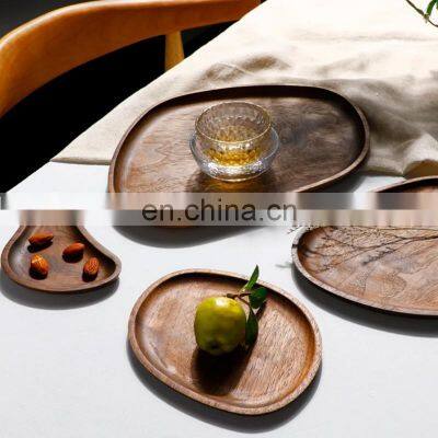 Hot Sale Wooden Tray Decor for Coffee Table Original Round Board Set Vietnam Supplier photo-5