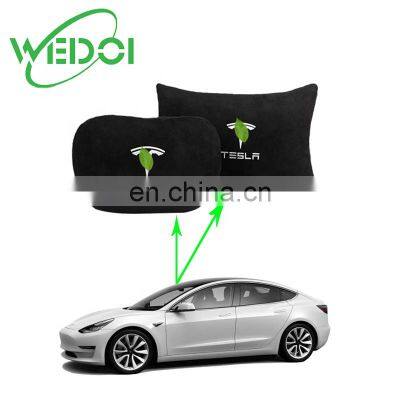 High Quality Headrest Waist Pillow For Tesla Model 3 Car Seat Headrest Neck Rest Cushion Car Interior Accessories