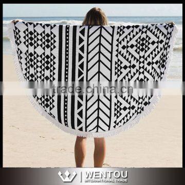 Bohemian Printed Round Beach Towel With Tassel Quality Choice photo-3
