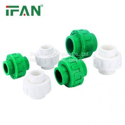 IFAN Factory Direct PPR Plastic Union Tube Fitting High Quality PPR Fittings