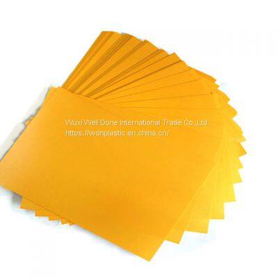 Golden Inkjet Printable Plastic Sheet for id Cards