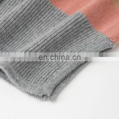 New Arrival Women's Thick V Neck Cashmere Sweater Cardigan Casual Striped Design Button Decoration Autumn-OEM Service Available photo-4