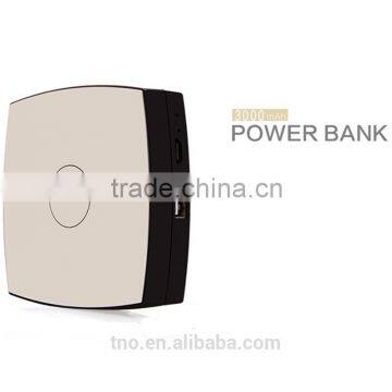 Powder box power bank Les Beige power bank 3000mah for iPhone