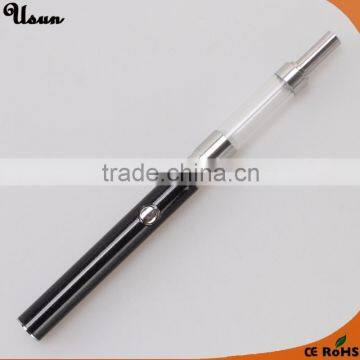 Interchangeable glass tank/tube atomizer,plastic outer tube and metal top, Thc vapor cartridges