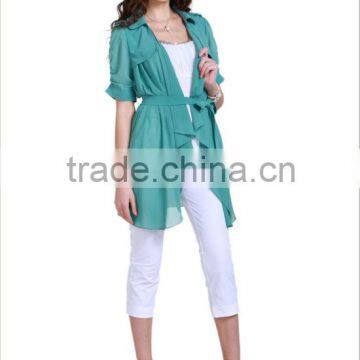 women fashion chiffon blazer