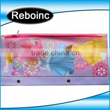 Stationery use shiny pvc teen messenger bags