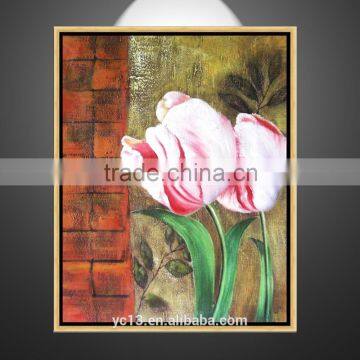 modern wall decorative beautiful images hand painted canvas art flower oil painting