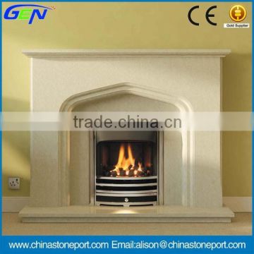 White Stone Fireplace