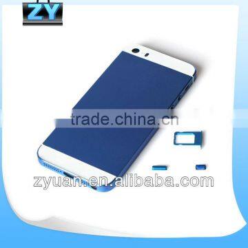 For iphone 5S battery back cover housing & Mid Frame-BLUE