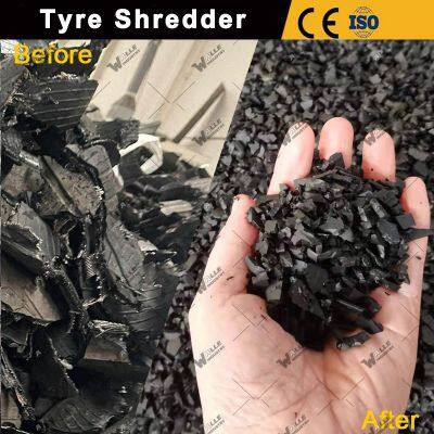 Waste Tyre Recycling Plant Machine Tire Crusher Production Line Rubber Crumb Grinding Machine Equipment Tire Shredder