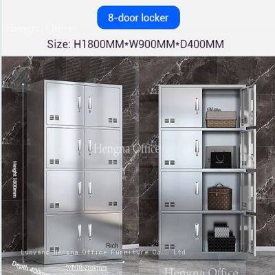Industrial Staff Changing Room Locker With Durable Corrosion-Resistant Hinge: Durable 201/304 Steel With Key Lock & Hanging Rod photo-2