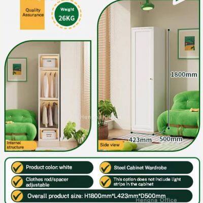 Baby-safe Zero Formaldehyde | Modular Steel Wardrobe for Kids | Anti-tipping High Security Metal Storage