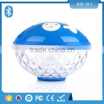 Lunch box design changing lights pool waterproof wholesale OEM wireless microphone mini speaker