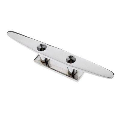 8 Inch 10 Inch Bollard 2 Holes Boat Mast Mooring Cleat 316 Stainless Steel Boat Cleat Flat Cleat for Boat Deck