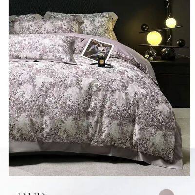 100% Cotton Breathable Duvet Cover Set – Minimalist 4 Piece Soft & Cozy Bedding, All Season