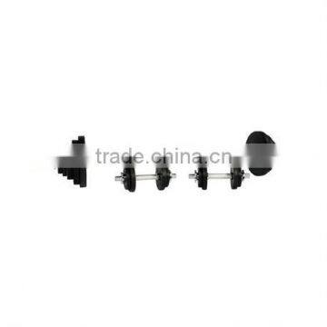 Rubber-coated Weight Plate Barbell and Dumbbell Weight Set 100kg